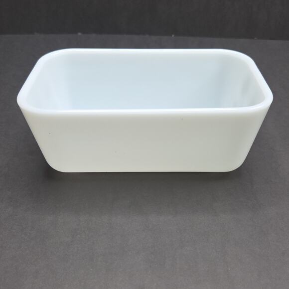 Pyrex Early American 1-1/2 Pint Refrigerator Dish 502 Fridgie White Brown USA - Picture 5 of 9